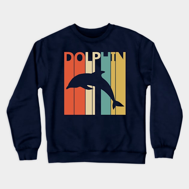 Vintage Dolphin Lover Gift Crewneck Sweatshirt by GWENT